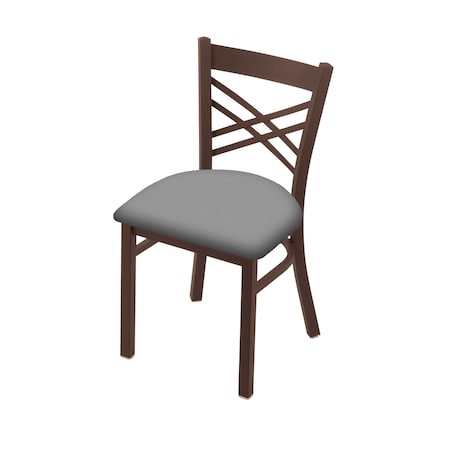 Holland Bar Stool Co 620 Catalina 18" Chair with Bronze Finish and Canter Folkstone Grey Seat 62018BZ007